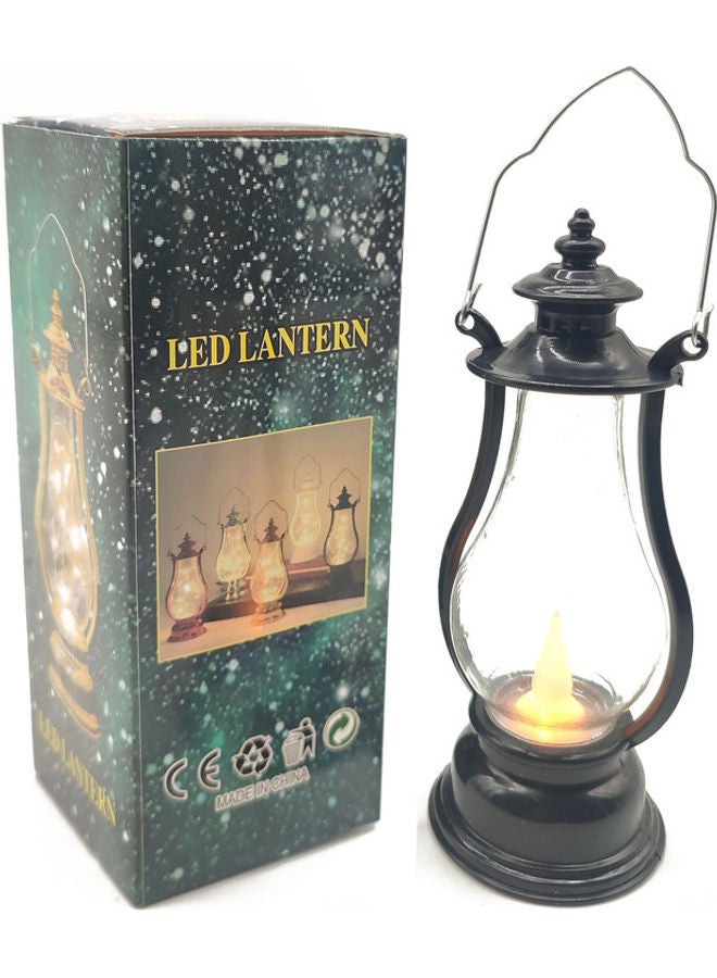 ماركة غير محددة فانوس رمضان LED أسود 18 سم 