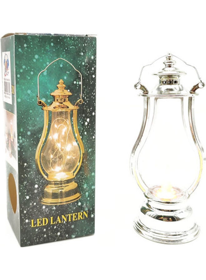 فانوس رمضان LED فضي 18 سم