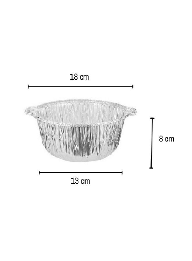 Hotpack 5 Pieces Aluminium Pot With Hood Silver 21cm  - Image 3