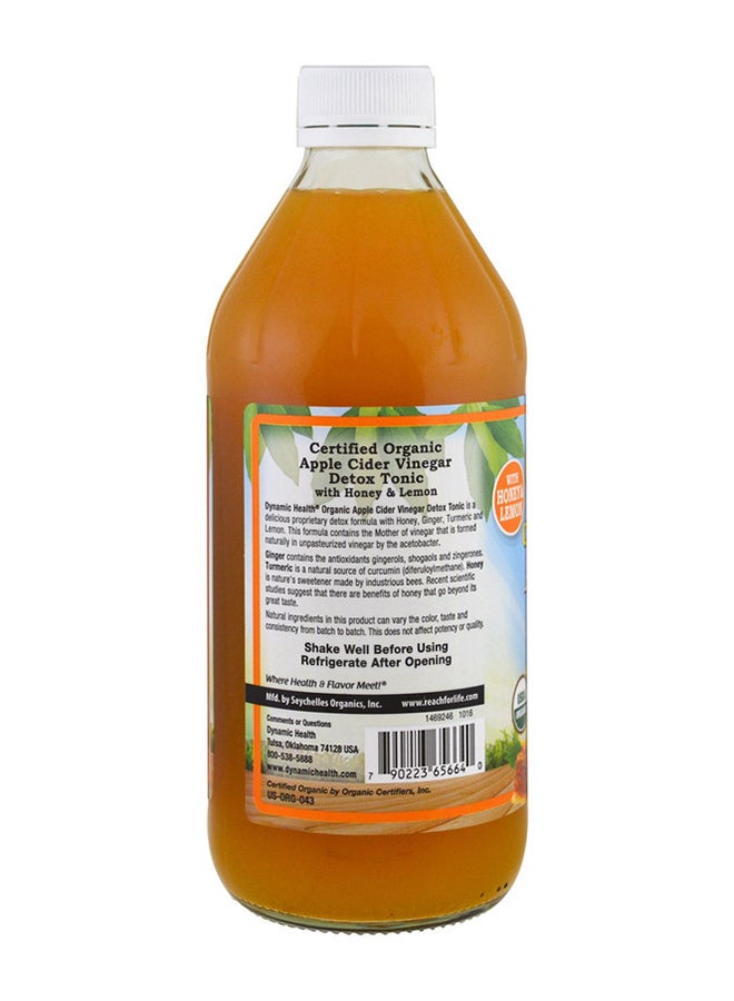 Dynamic Health - Organic Apple Cider Vinegar Detox Tonic 473 Ml - Image 1