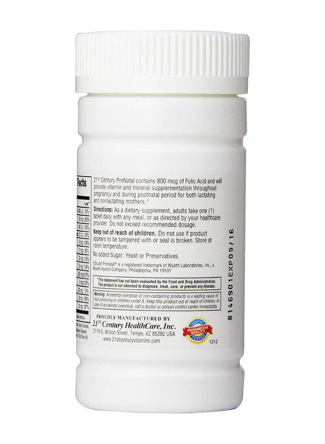21st CENTURY Prenatal Pregnancy 60 Tablets  - Image 3