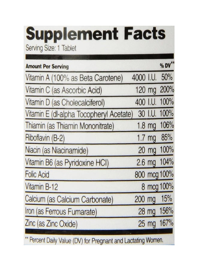 21st CENTURY Prenatal Pregnancy 60 Tablets  - Image 4
