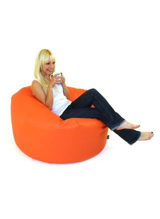 Solid Multi-Purpose Bean Bag With Polystyrene Filling Orange 80x80x50cm - v1646144155/N12741310A_1