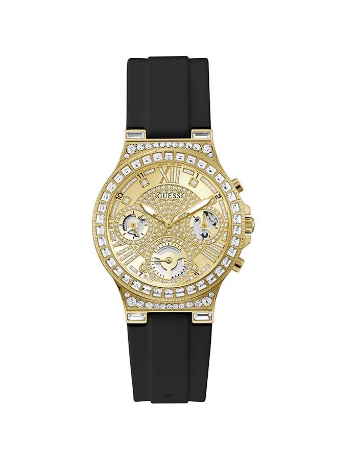 GUESS Women's Moonlight Chronograph Silicone Wrist Watch GW0257L1 - 36mm - Black 
