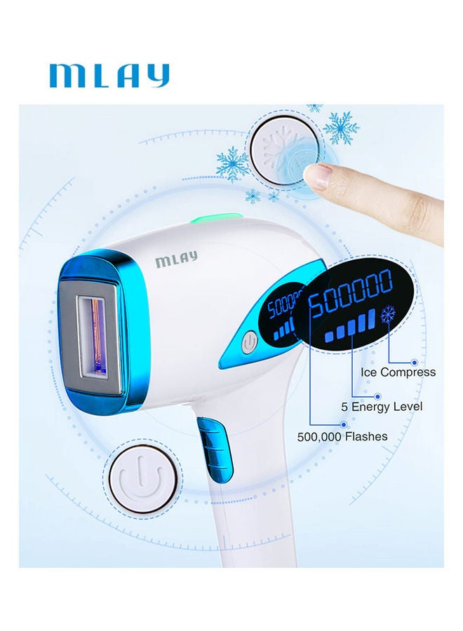 MLAY Ice Compress Laser Hair Removal Device Blue - Image 2