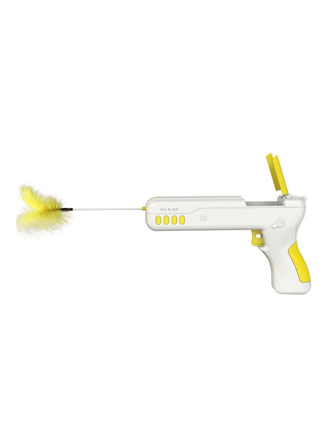 Kidle New Cat Toy Cat Funny Cat Ball Feather Funny Cat Stick Drop Cat Stick yellow 4.2*11.5*18.9cm  - Image 1