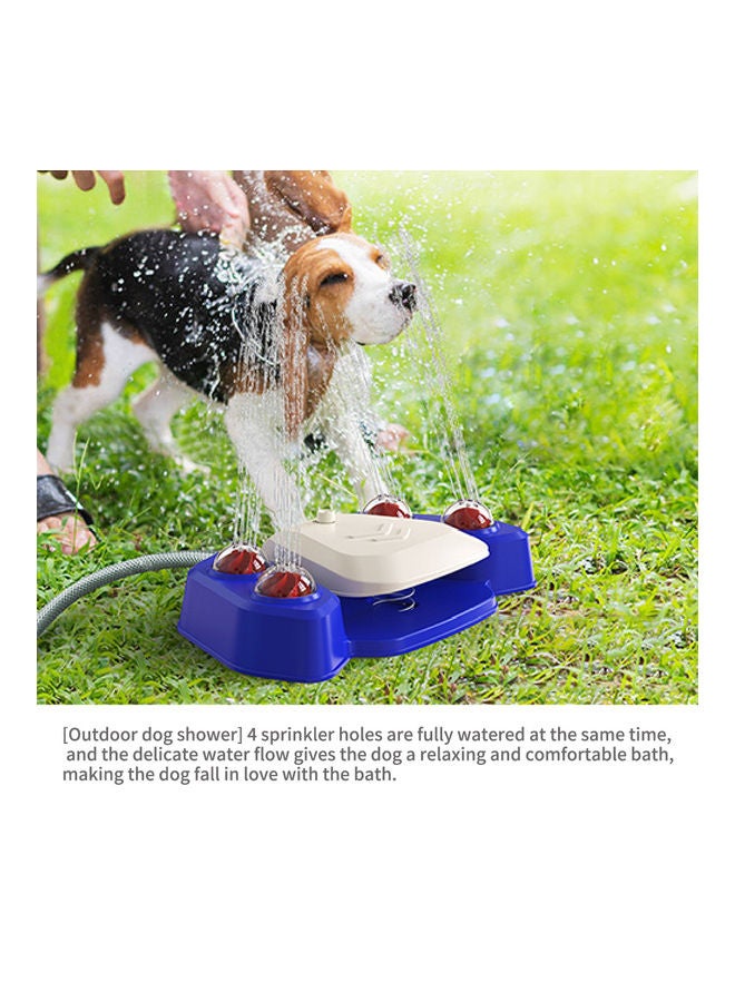 Kidle - Pet Bath Water Spray Dog Toy Water Dispenser Automatic Water Feeder American Blue 42.9 x 25.7 x 10.0cm - Image 1