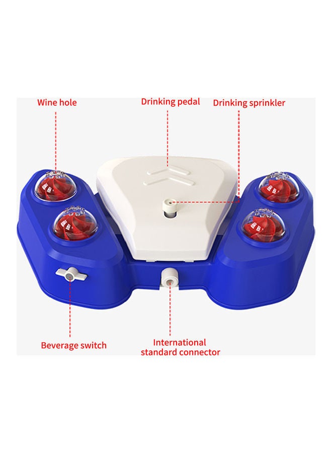 Kidle - Pet Bath Water Spray Dog Toy Water Dispenser Automatic Water Feeder American Blue 42.9 x 25.7 x 10.0cm - Image 1