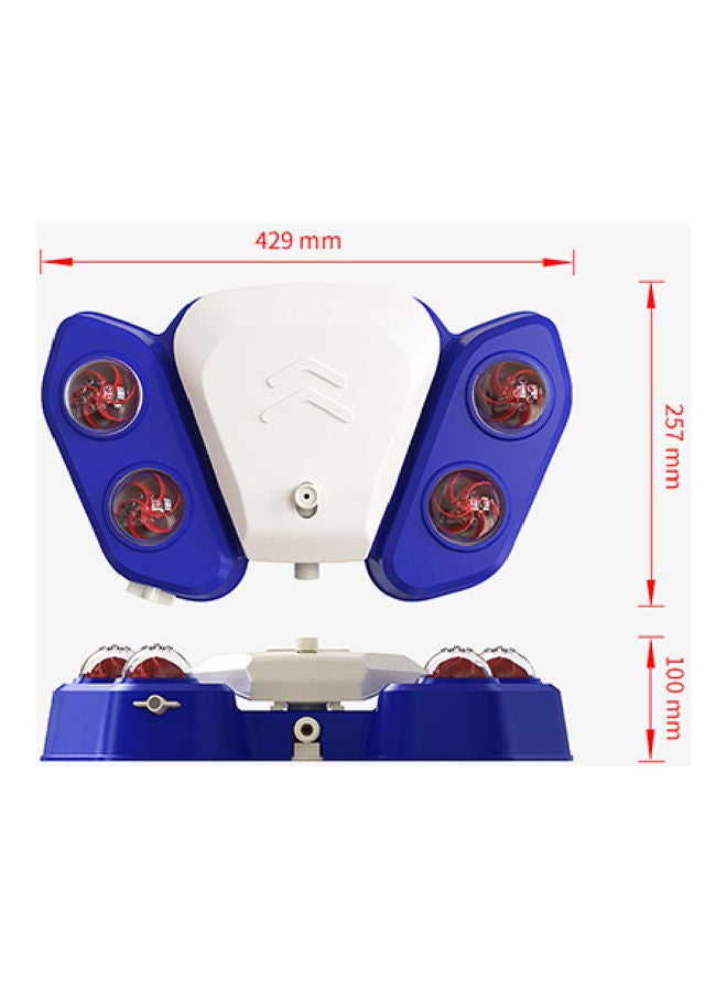 Kidle - Pet Bath Water Spray Dog Toy Water Dispenser Automatic Water Feeder American Blue 42.9 x 25.7 x 10.0cm - Image 1