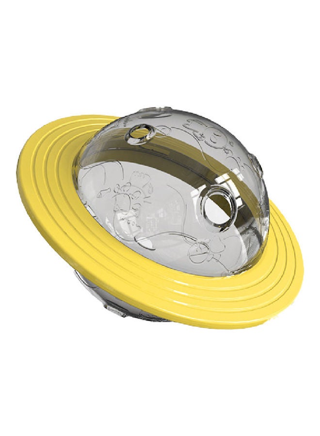 Kidle Tumbler Dog Treats Ball Adjustable Leaky Holes Training Toy yellow 10.2*10.2*12.5cm - Image 1