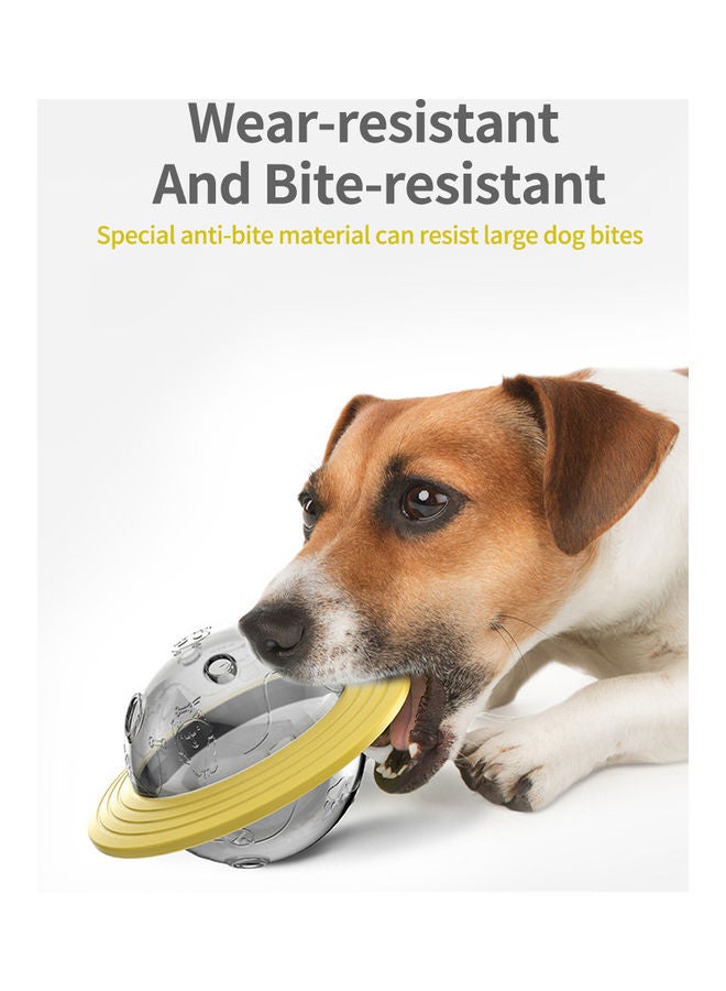 Kidle Tumbler Dog Treats Ball Adjustable Leaky Holes Training Toy yellow 10.2*10.2*12.5cm - Image 5