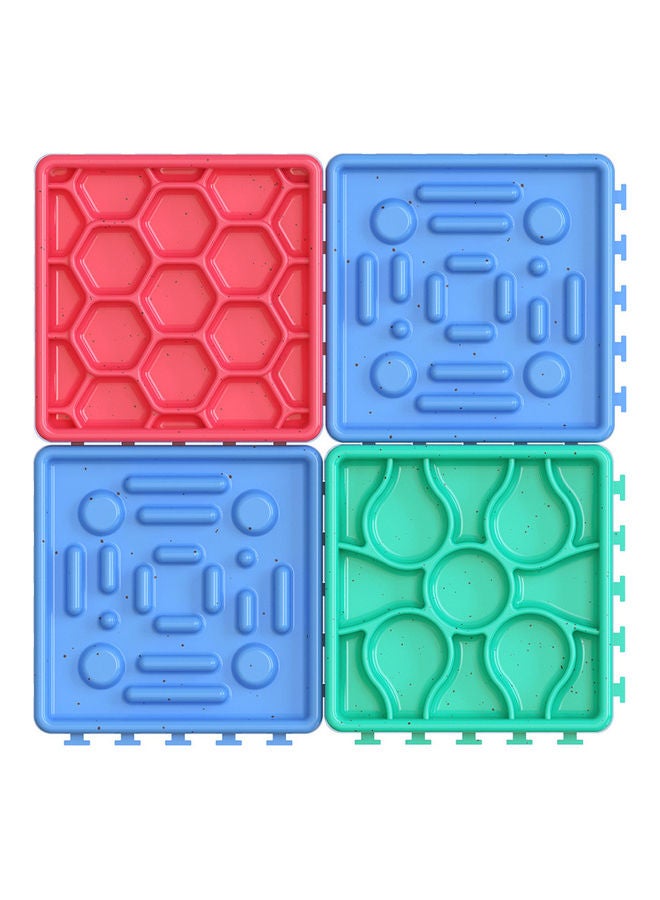 Kidle Anti-choking Dog Food Bowl Red/Blue/Green 2.2x15x15cm  - Image 1