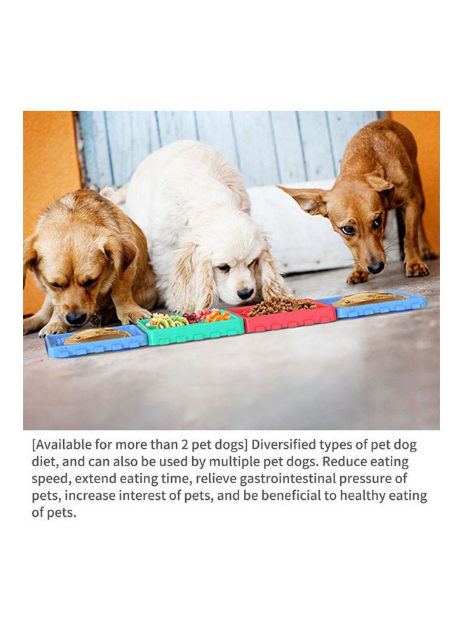 Kidle Anti-choking Dog Food Bowl Red/Blue/Green 2.2x15x15cm  - Image 3
