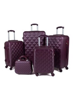 LIMRA 5 Piece Luggage Trolley Bag Maroon  - Image 1