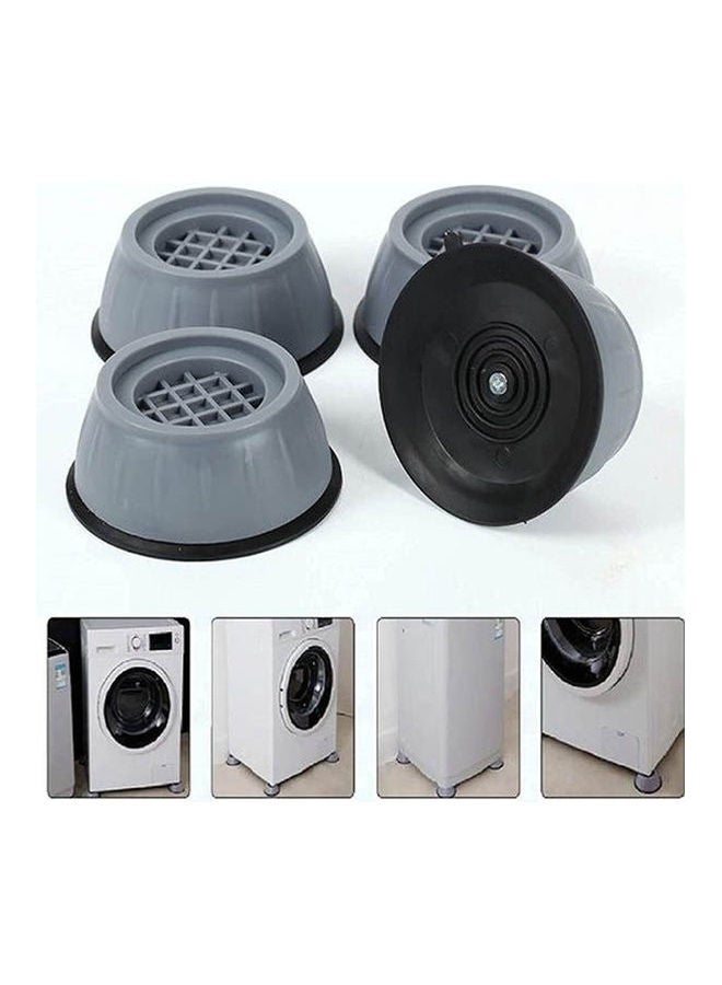 Generic Set Of 4 Anti Vibration Washing Machine Pads Grey-Black 