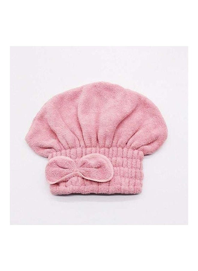 Quick Hair Dry Hat Towel Pink 