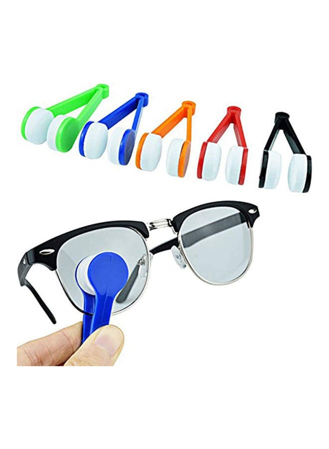 Cozy unisex Mini Sun Glasses Eyeglass Microfiber Spectacles Cleaning Clip Soft Brush Cleaning Tool Microfiber Glasses Eyeglasses Cleaner - 5 Pack  - Image 2