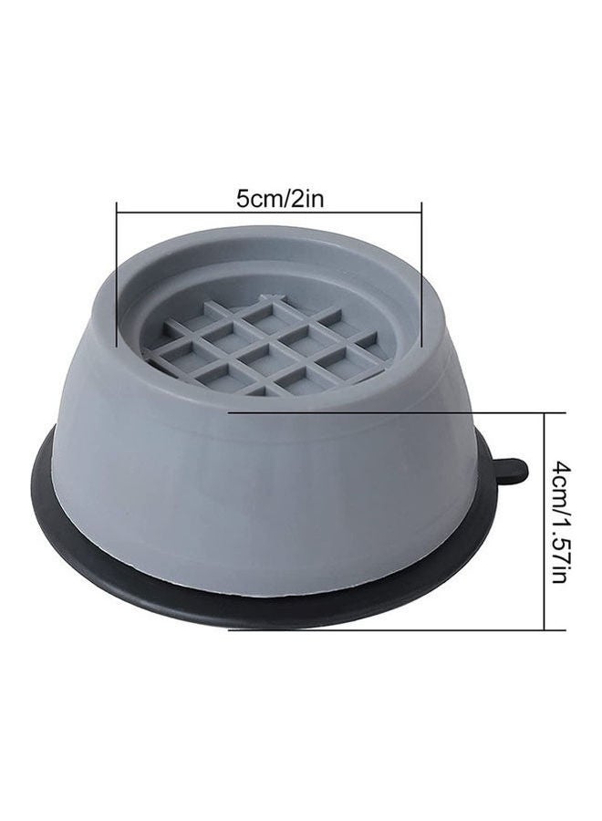 Generic - 4 Pcs Anti Vibration Feet Pads Shock And Noise Cancelling Universal Vibration Damper Rubber Moisture-Proof Washing Machine Fridge Sofa Etc Moisture-Proof Anti-Slip Steady Washing Machines And Dryers Grey - Image 1