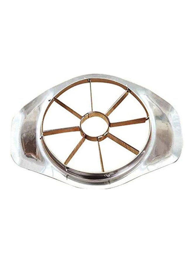توب ون Stainless Steel Fruit Apple Pear Wedger Corer Slicer Handle Apple Divider Silver  - Image 1