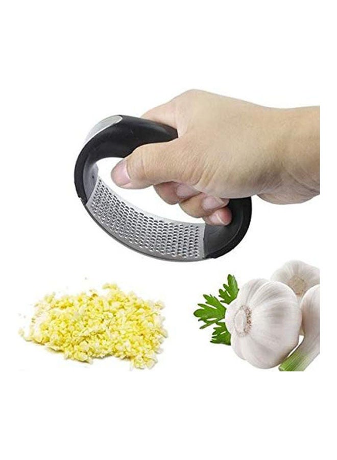 TOAO Stainless Steel Manual Garlic Press Crusher Squeezer Masher Home Kitchen Tool Black - Image 2