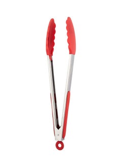 Agfa Silicone Tongs With Stainless Steel Handle Red 33cm  - Image 1