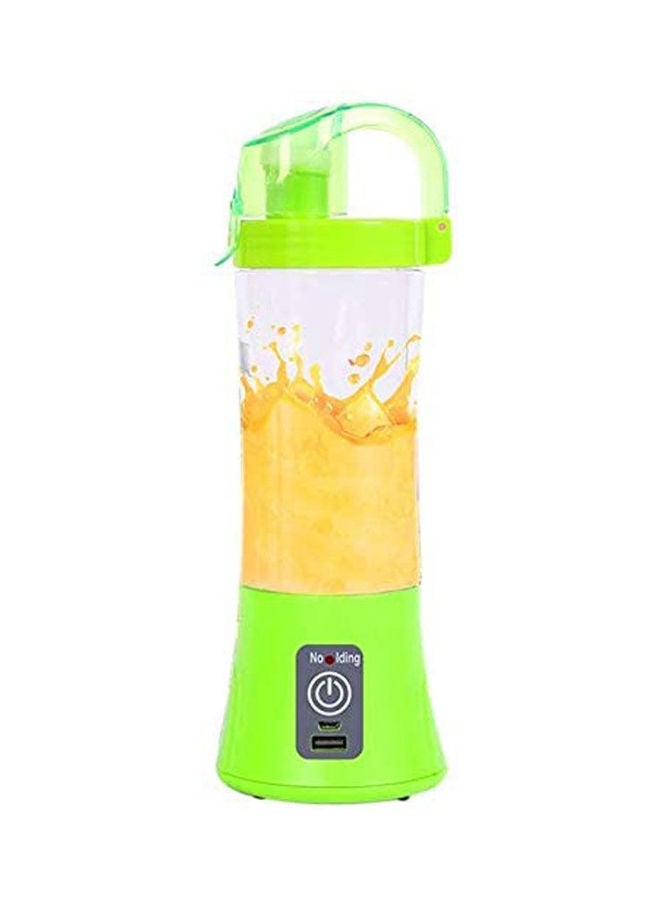 Electric Blender Mini Portable Personal Size Juicer Cup Usb Rechargeable Mixer Water Bottle Portable Fruit Juicer Machine 380.0 ml 384.22482458.17 Green  - Image 2