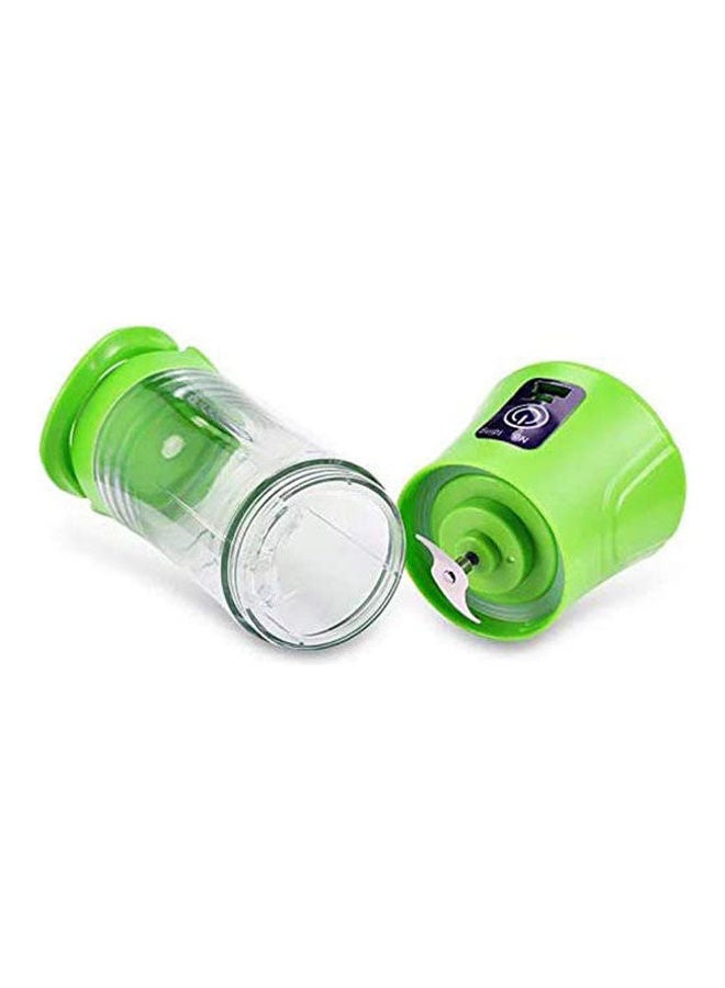 Electric Blender Mini Portable Personal Size Juicer Cup Usb Rechargeable Mixer Water Bottle Portable Fruit Juicer Machine 380.0 ml 384.22482458.17 Green  - Image 3