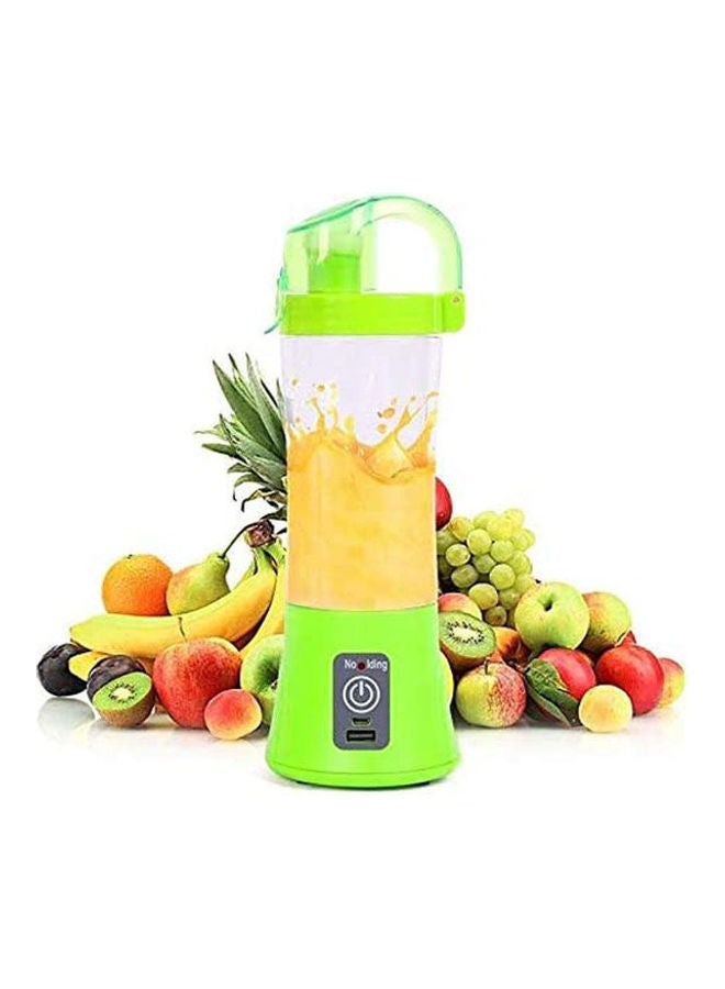 Electric Blender Mini Portable Personal Size Juicer Cup Usb Rechargeable Mixer Water Bottle Portable Fruit Juicer Machine 380.0 ml 384.22482458.17 Green  - Image 1