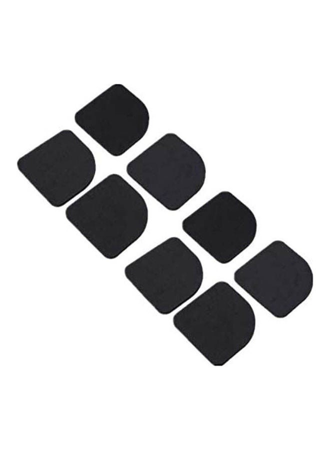 8Pcs Square Refrigerator Non-Slip Mute Mat Washing Machine Anti Vibration Pad Shock Pads BLack 7.7x7.7cm  - Image 1