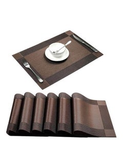 Able Linen Sets 6 Psc Brown 45x30cm - v1646210145/N52795971A_1