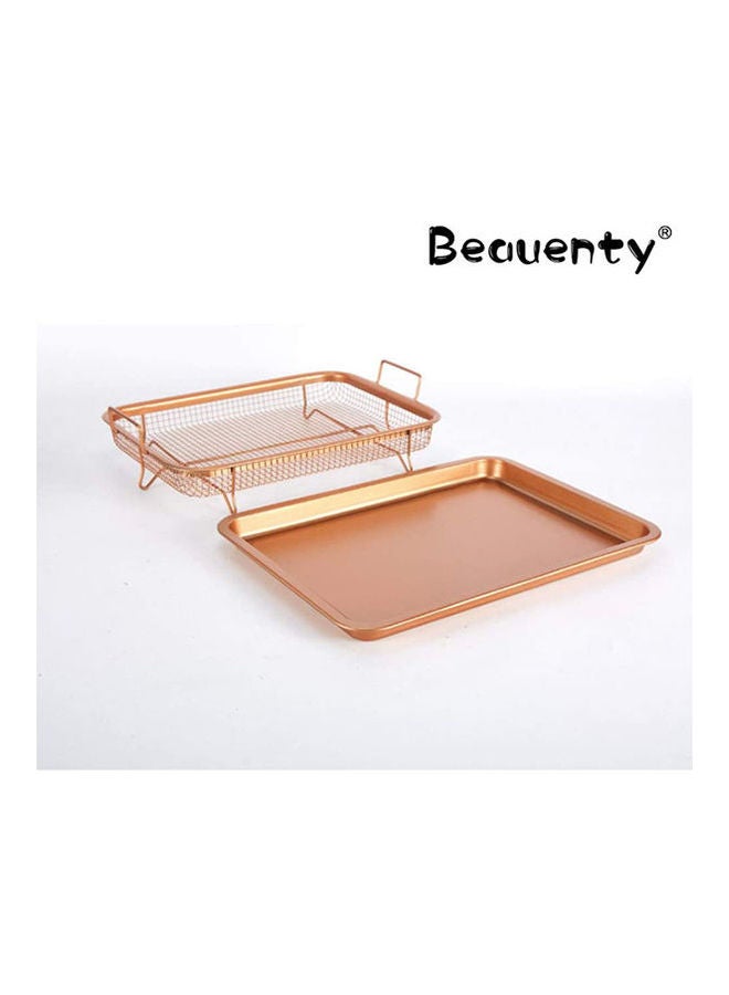 Nonstick Copper Crisper Tray Fry Food Without Oil Gold - v1646210145/N52795976A_2