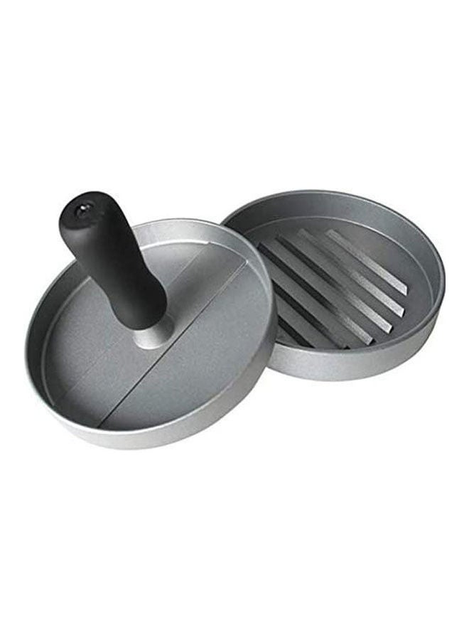 ماركة غير محددة Burger Pressure Manual Burger Pressure Burger Pressure Burger Maker Silver 12X12X10cm  - Image 1