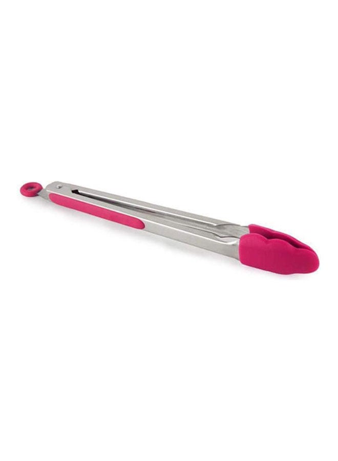Cooking Salad Serving Bbq Tongs Pink-Silver  - Image 2
