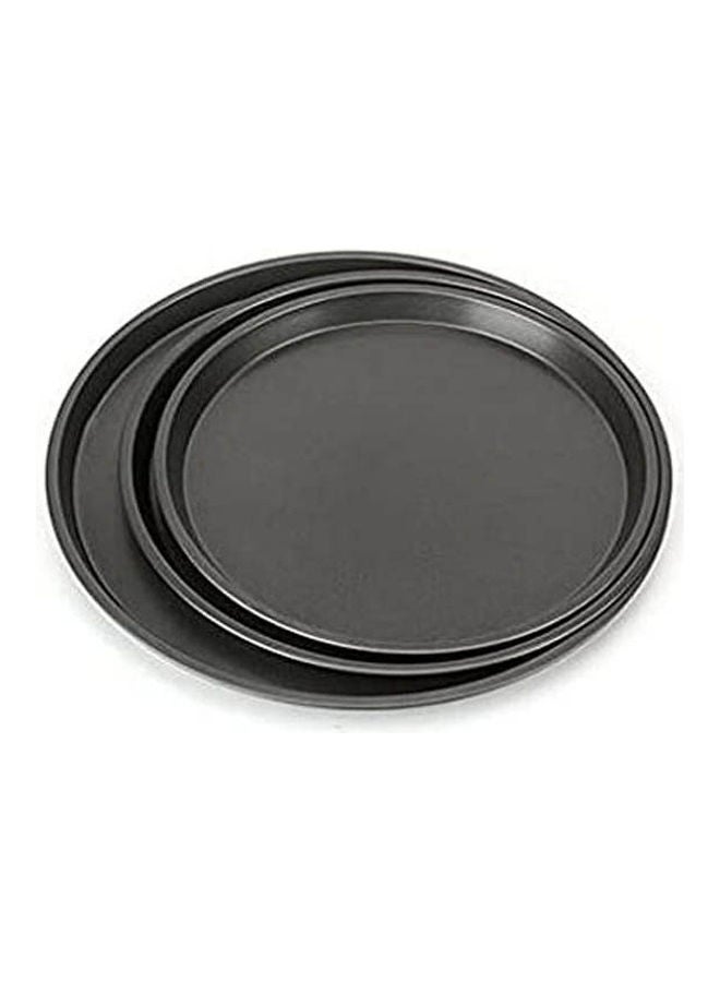 3 Pieces Of Pizza Trays Black