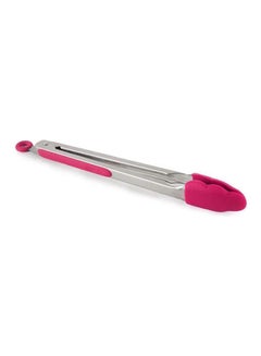 Generic Handle Kitchen Cooking Salad Bbq Tongs pink  - Image 1