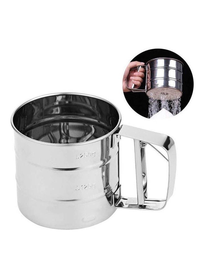 ماركة غير محددة Stainless Steel Sieve Flour Sieve Fine Mesh Sieve Silver  - Image 2