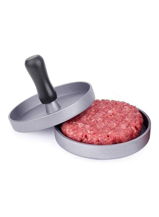 Hamburger Press Patty Maker Aluminum Non-Stick Burger Press For Kitchen Bbq Grill Silver - Image 1