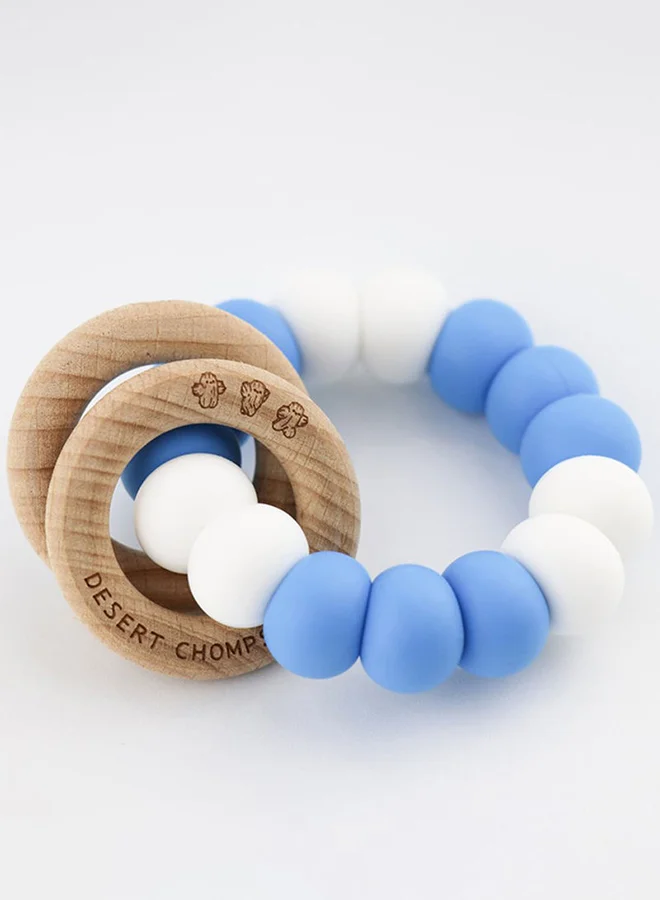 Desert Chomps Desert Chomps Ringlet Summer Time Teether - Blue Ocean