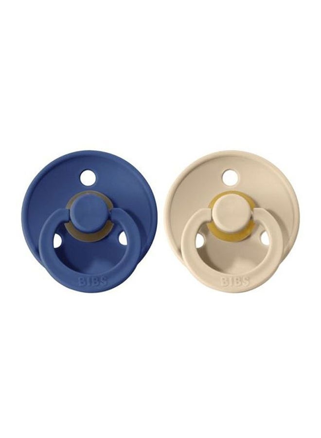 بيبس لهاية مقاس 1، للأطفال منذ الولادة وحتى 6 أشهر، قطعتان، بلون ميدنايت/فانيليا - Image 2