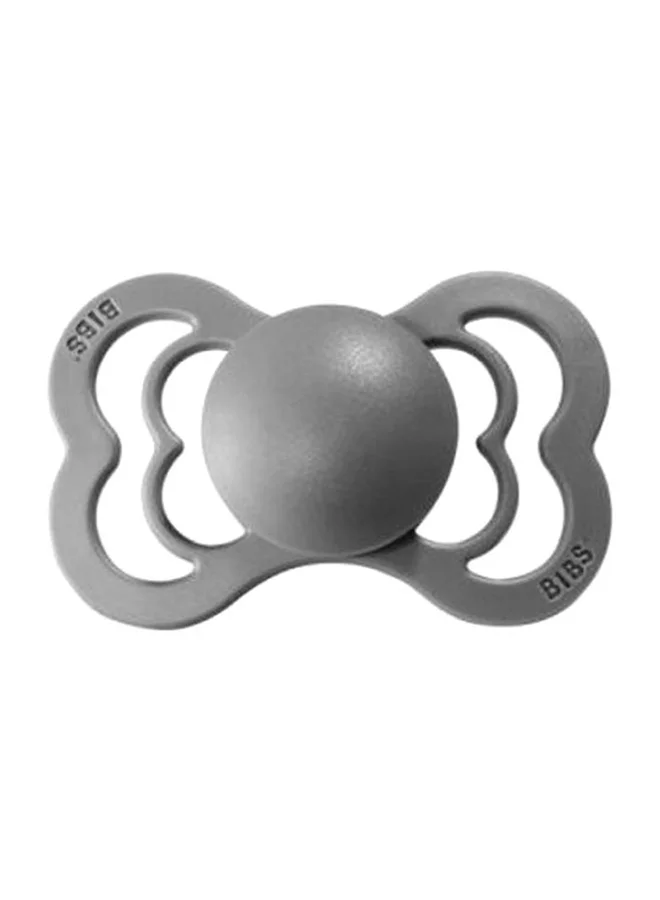 بيبس 2-Piece Pacifier Supreme LatexSize 2, Toddler, 6+ Months - Black/Sand