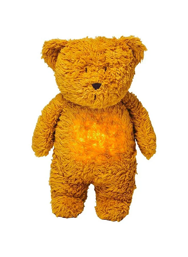 Moonie Organic Humming Bear Friend with Lamp - Honey  Natur