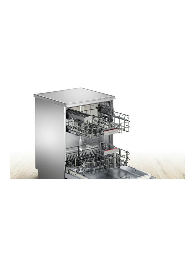 بوش غسالة أطباق سيري 4 قائمة بذاتها بسطح خارجي من الاستانلس ستيل المطلي SMS46ll10Q فضي - Image 2
