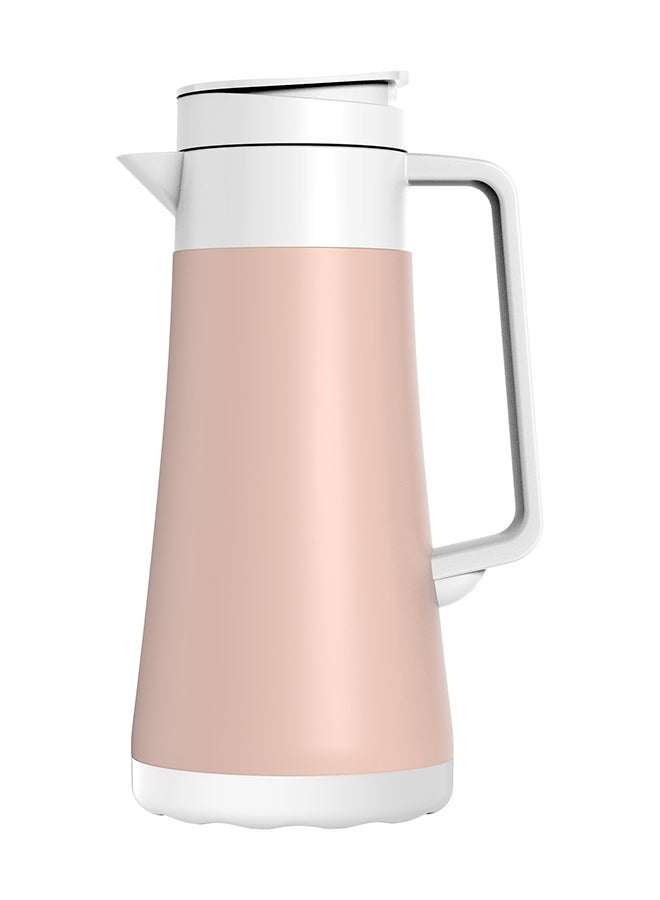 Penguen Double Wall Stainless Steel Vacuum Flask Pink/White 13x10.8x25.8cm  - Image 1