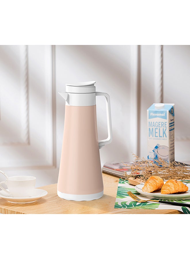 Penguen Double Wall Stainless Steel Vacuum Flask Pink/White 13x12.2x31.3cm  - Image 2