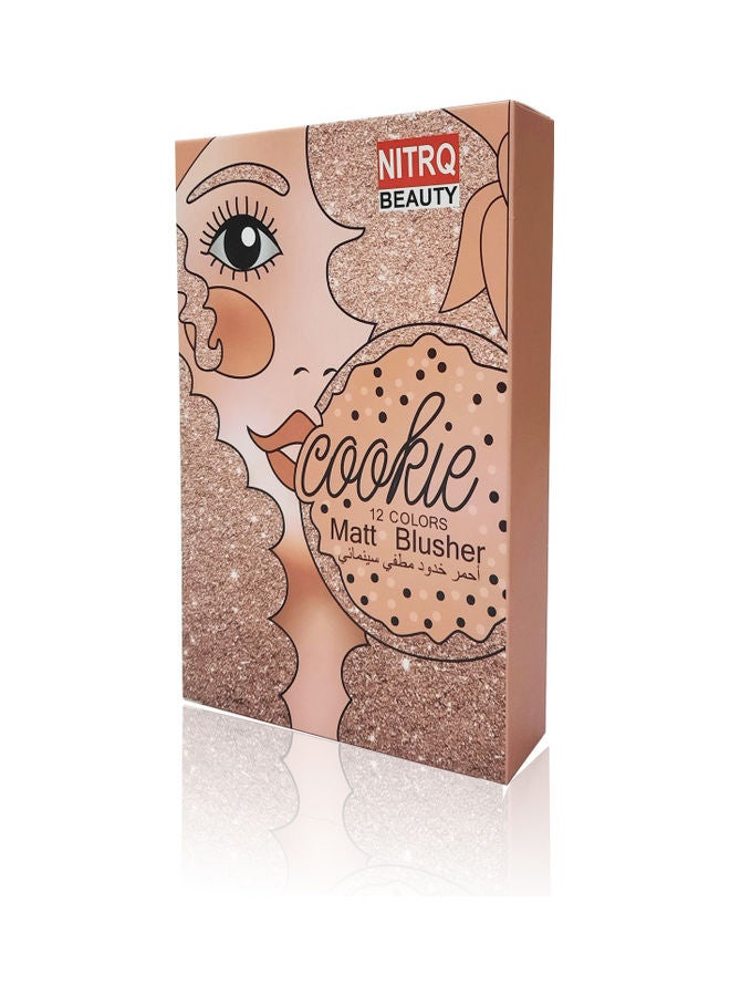 Nitrq Beauty - 12-Colour Matt Blusher Kit Multicolour - Image 1
