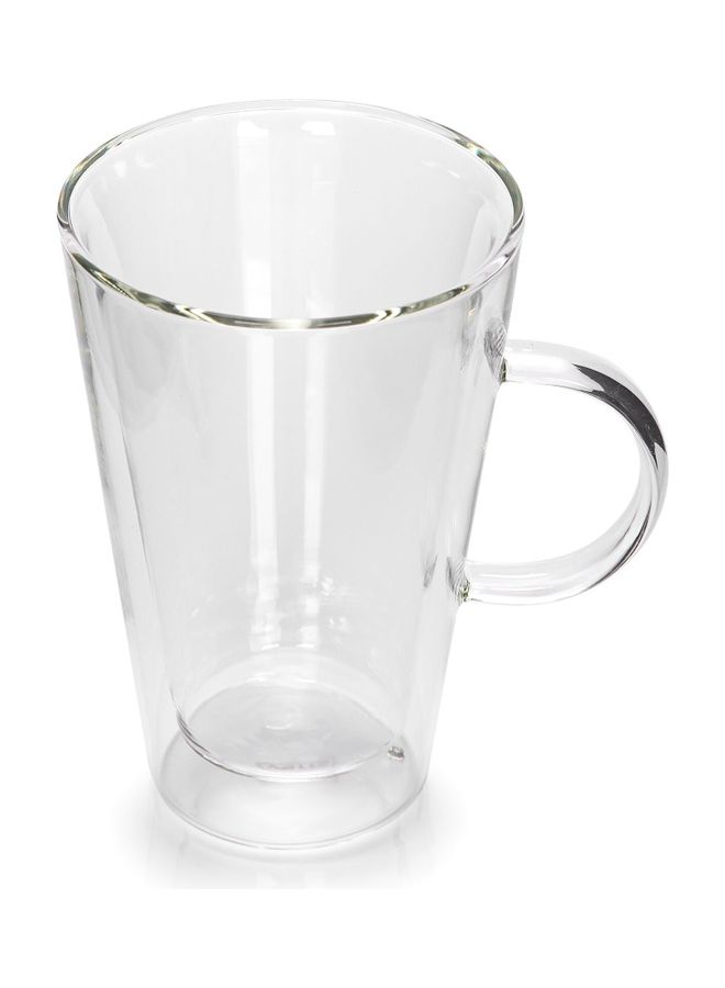 Dallaty 2-Piece Glass Double Wall Cup Set Clear 300ml - Image 2