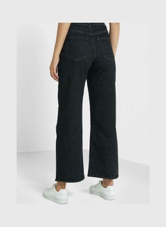 ONLY High Waist Straight Jeans Black  - Image 2
