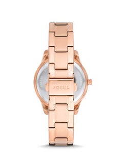 FOSSIL Women's Stella Date Display Stainless Steel Analog Wrist Watch ES5131 - 37 mm - Rose Gold  - Image 3