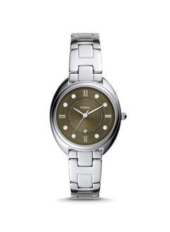 Women's Gabby Date Display Stainless Steel Analog Wrist Watch ES5114 - 34 mm - Silver