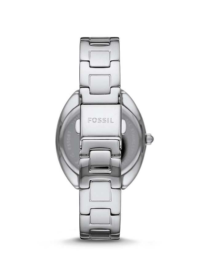 FOSSIL - Women's Gabby Date Display Stainless Steel Analog Wrist Watch ES5114 - 34 mm - Silver - Image 1